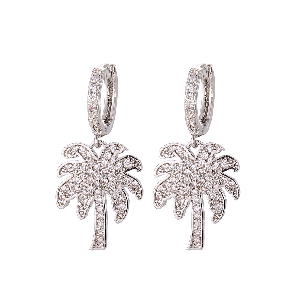 Fashion Geometric Diamond Copper Earrings