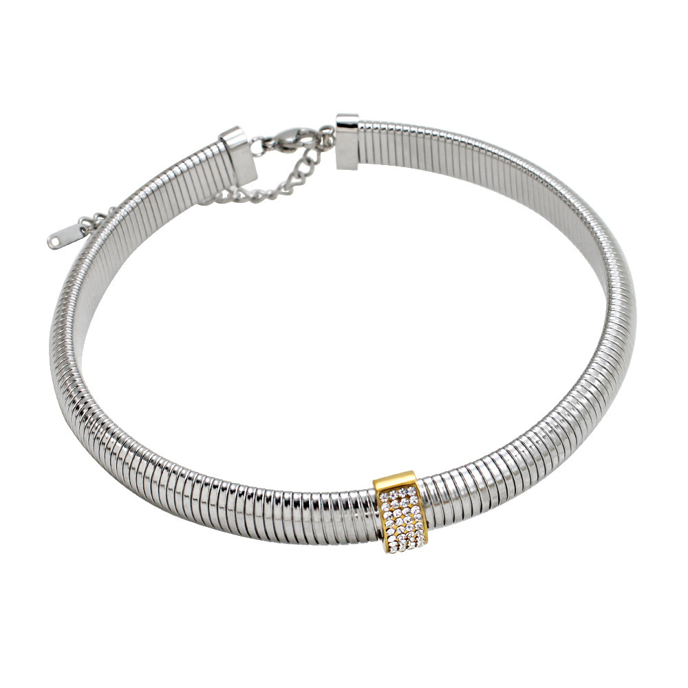 18K Gold 304 Stainless Steel PVD Coated Zircon Geometric Waterproof Non Tarnish Simple Style Cable Chain Bracelets Earrings Necklace For Women's