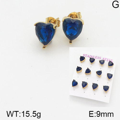 INS New  Fashion Titanium Steel Love Heart Stud Earrings 18K Gold Stainless Steel Love Element Earrings Earrings Niche Design High Earrings For Women Earrings
