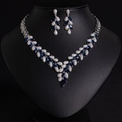 Sapphire Blue on White Background