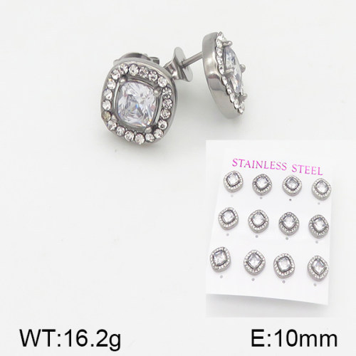 INS New  Fashion Titanium Steel Round Studs Women's 18K Gold Stainless Steel Lovely Element Earrings Earrings Niche Design High Earrings