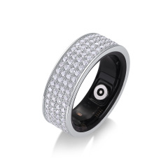 Moissanite Smart Ring