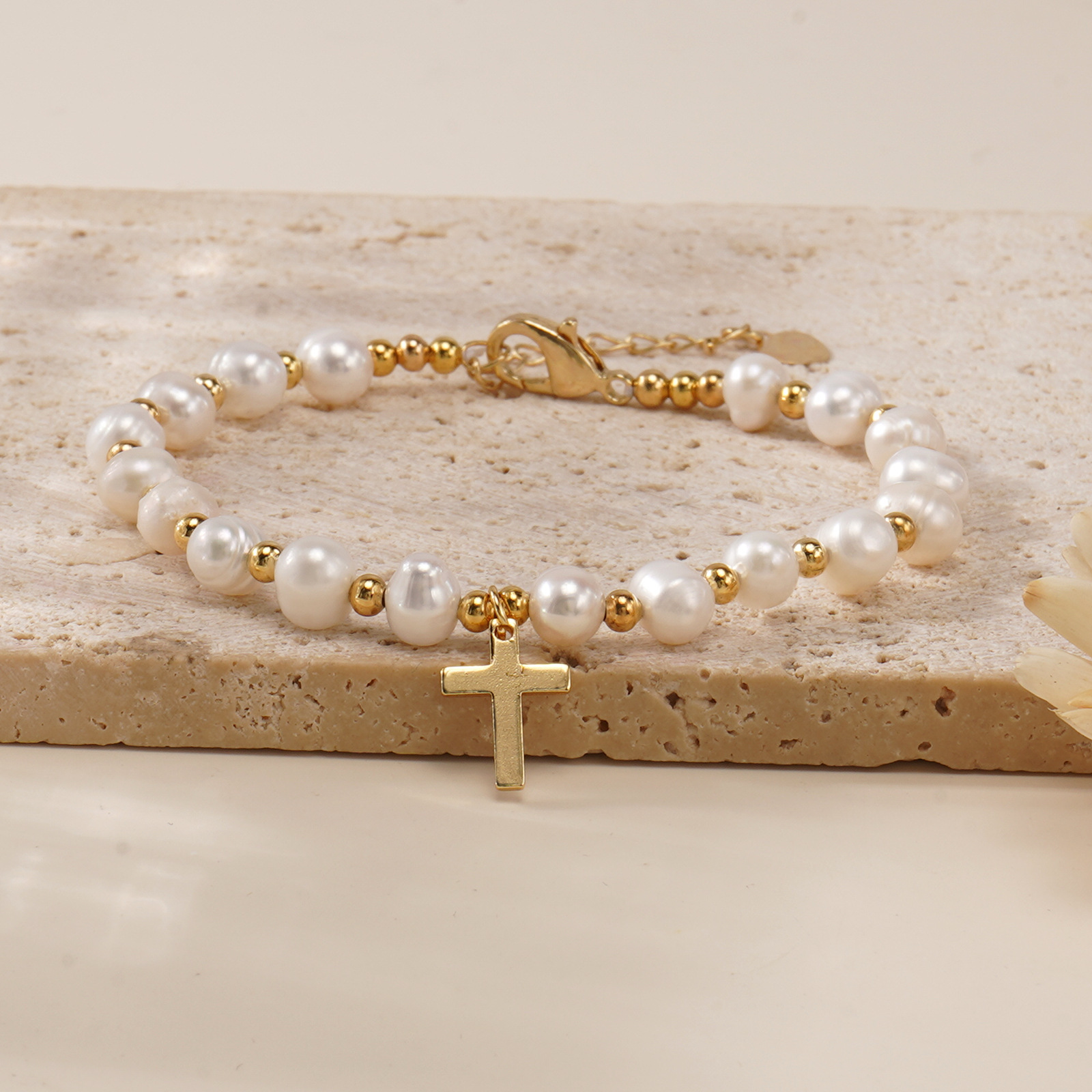 Elegant Pearl Beaded Bracelet Casual School Travel Gift Women's Fashion Accessories Daily Matching Simple Classic Roman Style