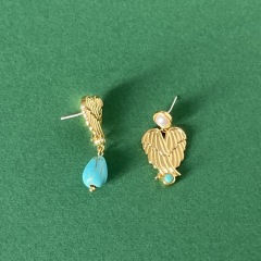 23# Silver Needle--Asymmetric Earrings