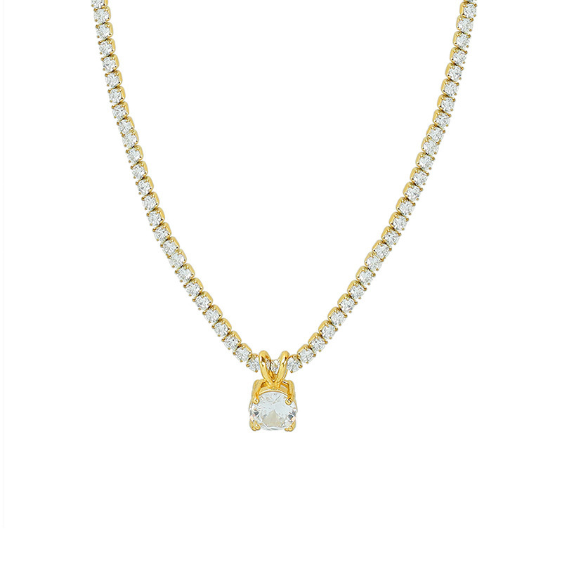 PVD Coated Real Gold Plated 18K Gold Geometric 304 Stainless Steel Fashion Waterproof Non Tarnish 304 Stainless Steel Necklace