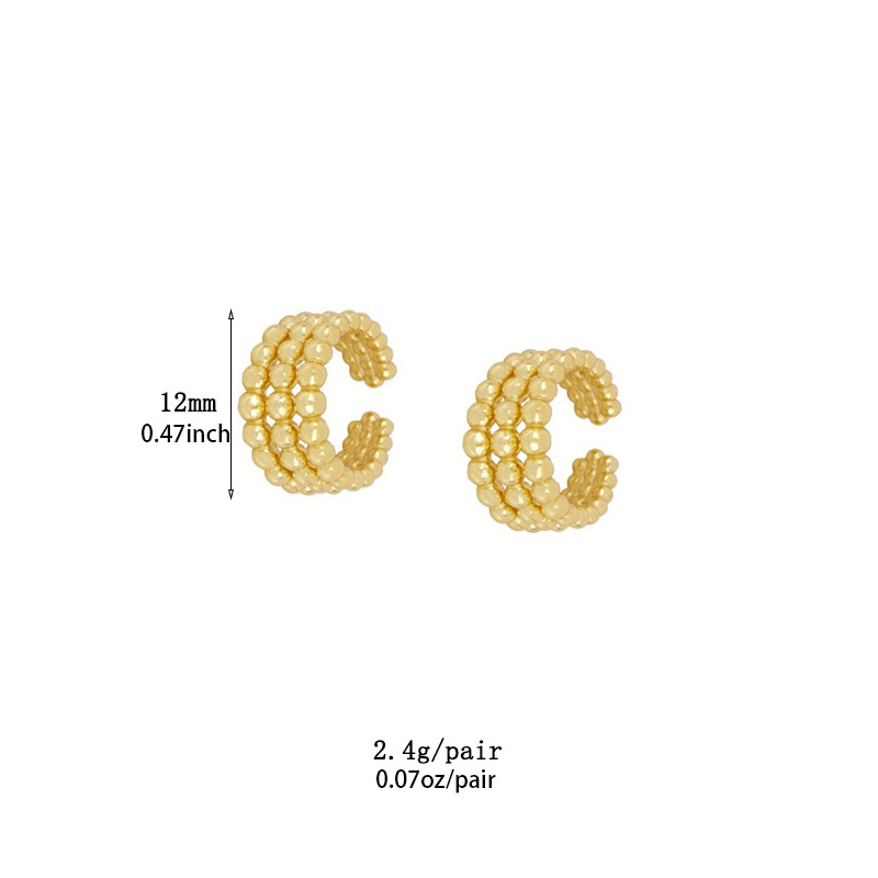 Zircon Earrings Set Ladies Minimalist Ear Bone And Ring Jewelry Accessories