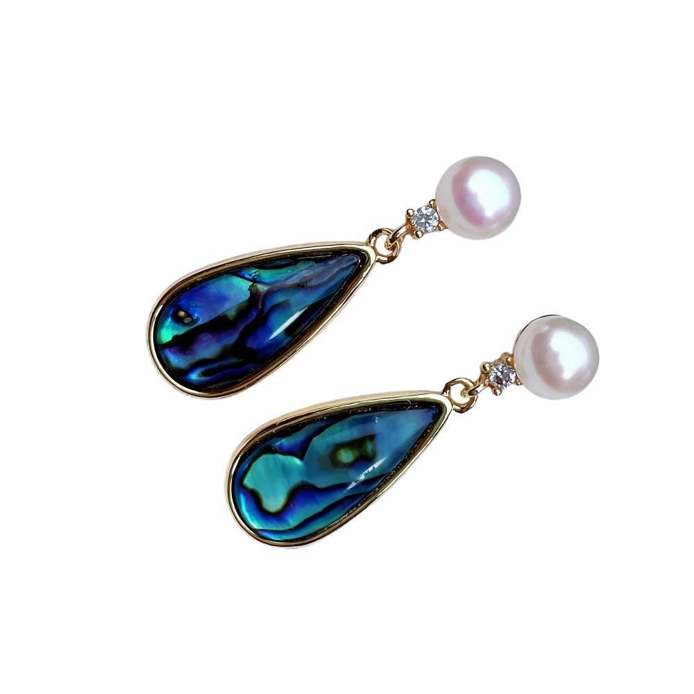 Elegant Freshwater Pearl Stud Earrings Shell Element Jewelry Affordable Luxury Date Night High Performance Value Accessories