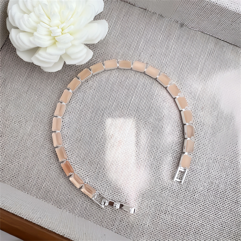 Classic Elegant Style Colorful Zircon Bracelet Fashion High-end Copper Plated 18K Gold Versatile Daily Wear Flower Vacuum Plating (Furnace)