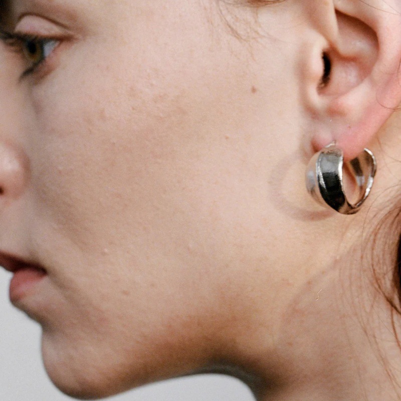 Minimalist Retro Matte Finish Earrings Fashionable Unique Design Summer New Arrival Luxury Style Women's Jewelry Accessories