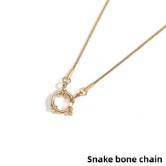 Gold : Snake Bone Necklace 1.2mm*50cm/Weight 6g