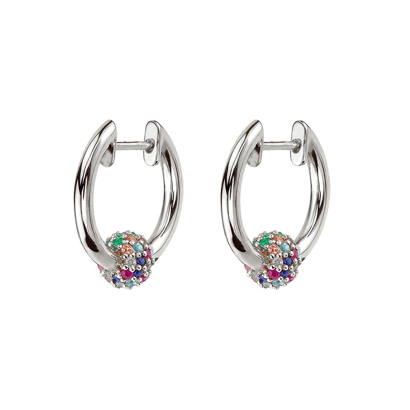 Simple Women's Zircon Earrings Clip-on Jewelry Accessories