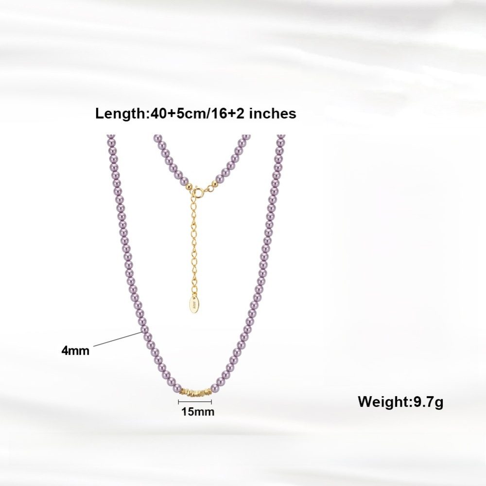 925 Sterling Silver Silver Pendant Necklace For Women December Birthstone Geometric Enamel Charm Jewelry Accessories