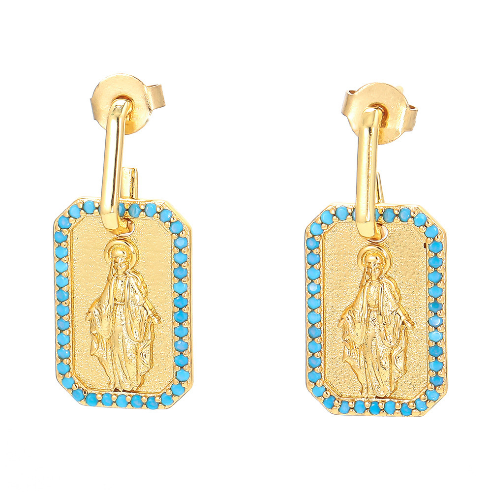 Copper Plating Geometric Zircon