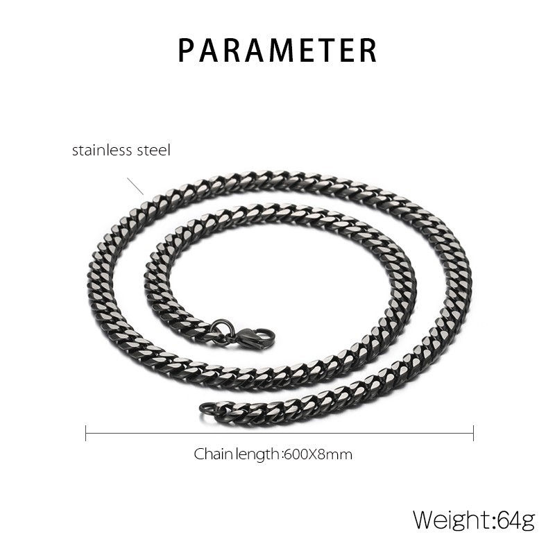 304 Stainless Steel Solid Color PVD Coated 18K Real Gold Plated Fashion Waterproof Non Tarnish Plating Colorful Gold Black Bracelets Necklace