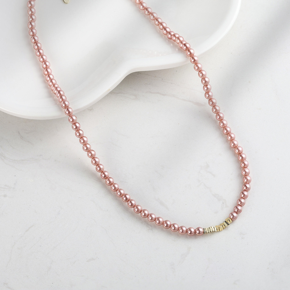 925 Sterling Silver Silver Pendant Necklace For Women December Birthstone Geometric Enamel Charm Jewelry Accessories