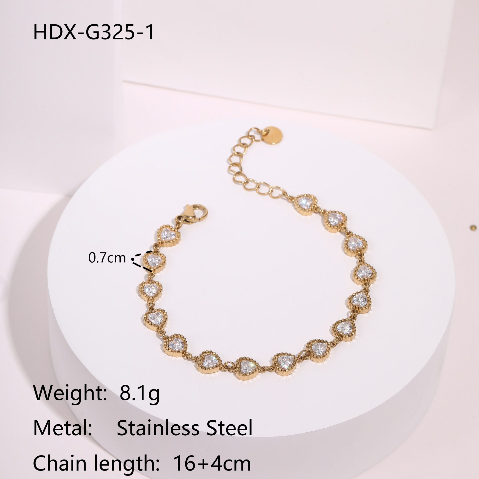 Zircon Series Luxury Stainless Steel Earrings Gold Plated 18K Elegant Geometric Pattern Women's Fashion Jewelry Accessories