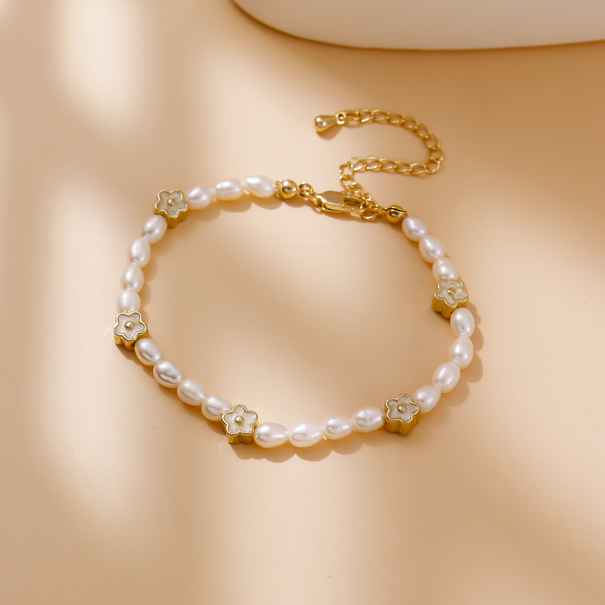 TikTok Hot New Zircon Pearl Bracelet Fashion Gentle Elegant Versatile Electroplated Real Gold Perfect Round Strong Luster Pearl Bracelet