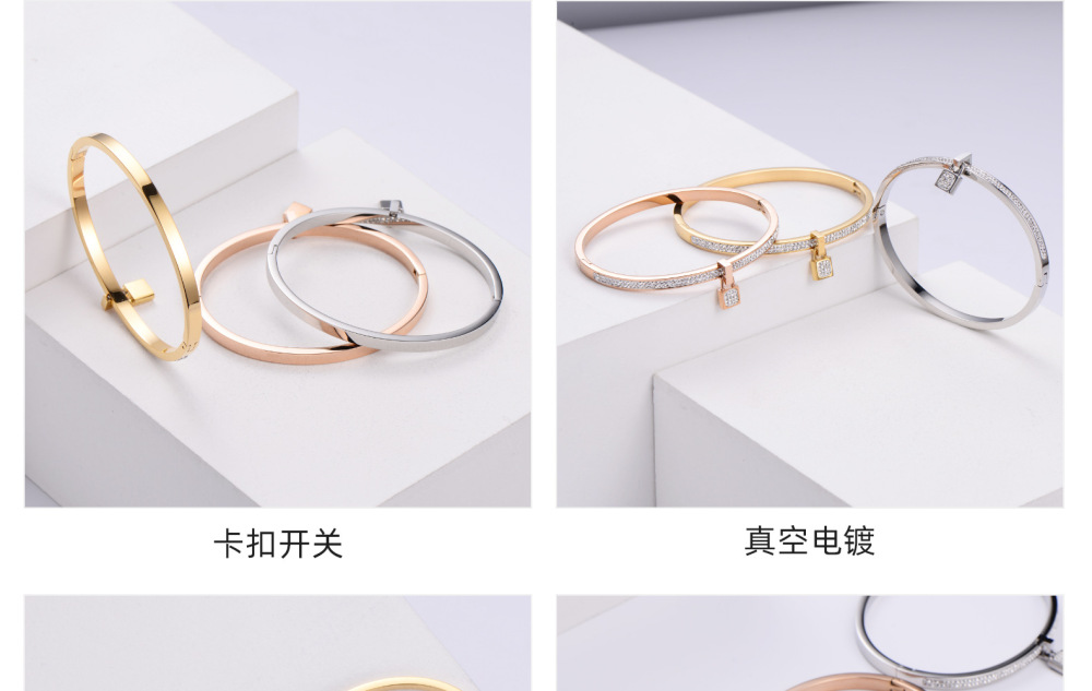PVD Coated 18K Gold Plated U Shape 304 Stainless Steel Waterproof Non Tarnish