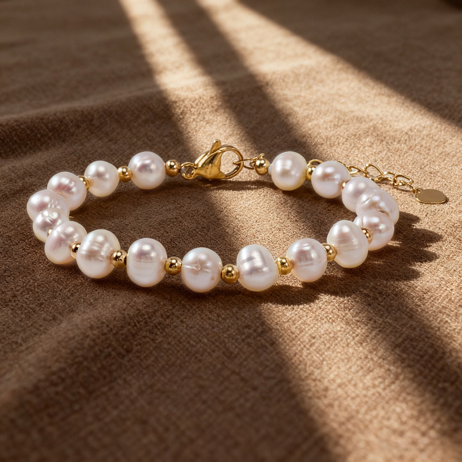 Elegant Pearl Metal Bracelet Fashion Women's Business Gift Cross Ring Bracelet Fashion Chain Accessory Suitable For Parties And Travel