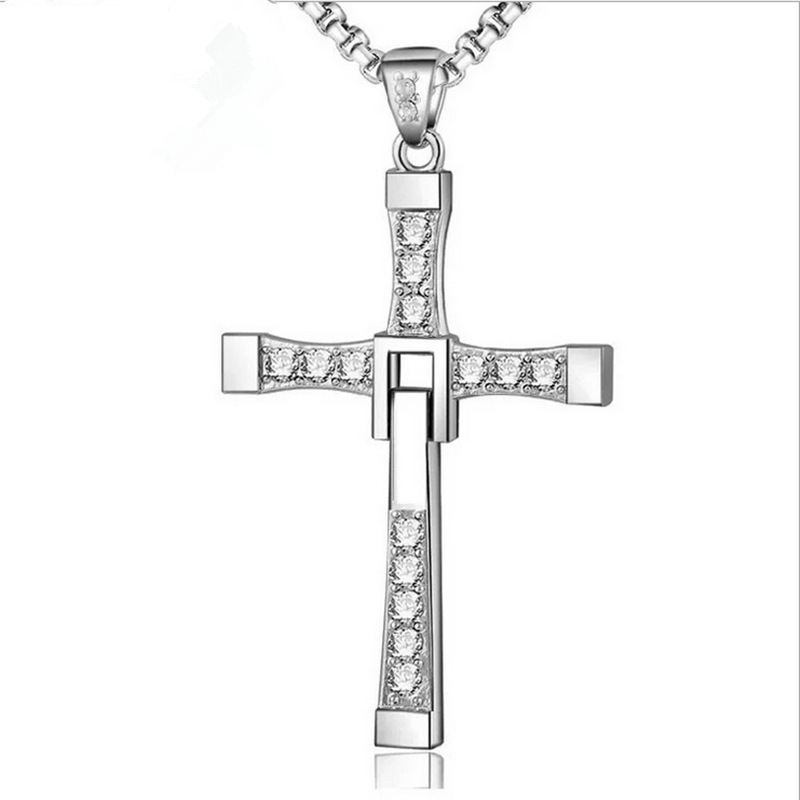 PVD Coated Real Gold Plated 18K Gold Cross 304 Stainless Steel Fashion Waterproof Non Tarnish 304 Stainless Steel