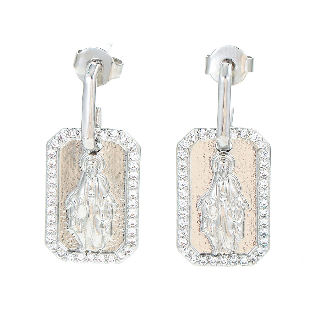 Copper Plating Geometric Zircon