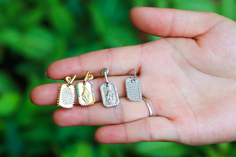 Fashion Square Copper Earrings Wholesale Nihaojewelry