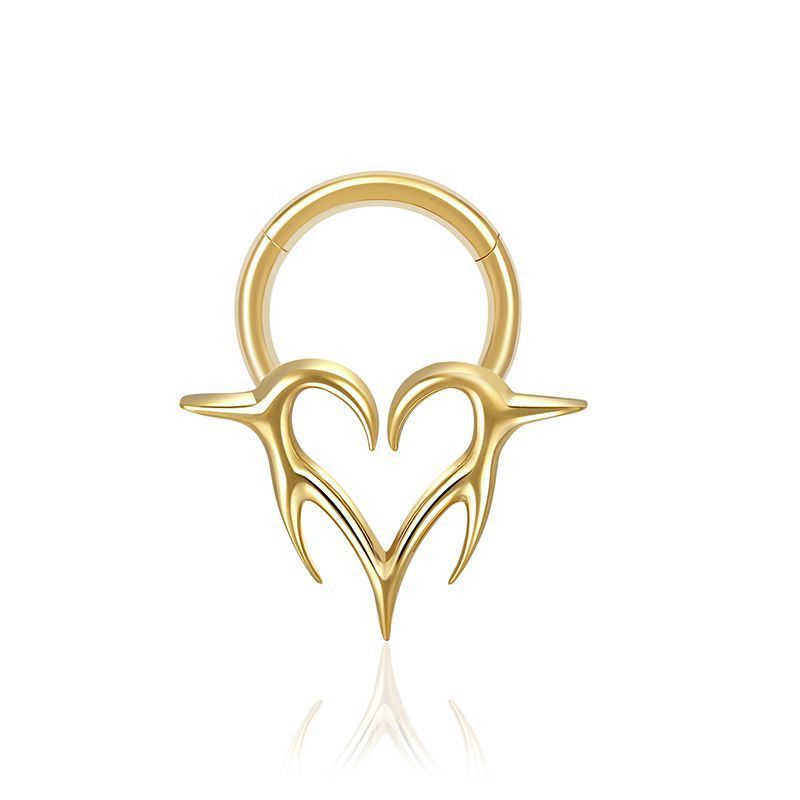 Trendy F136 Titanium Alloy Earrings Women's Fashionable Body Piercing Lip Rings  Style Jewelry Accessories