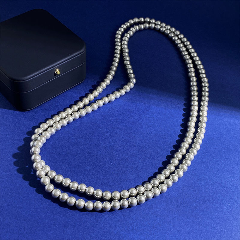 Elegant Lady Classic Style Pearl Artificial Pearl Wholesale Long Necklace