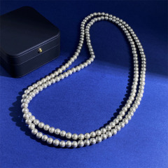 Gray Beads Necklace