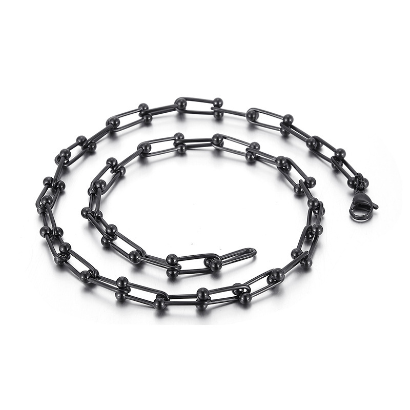 Fashion Geometric Titanium Steel Necklace Plating Stainless Steel Necklaces