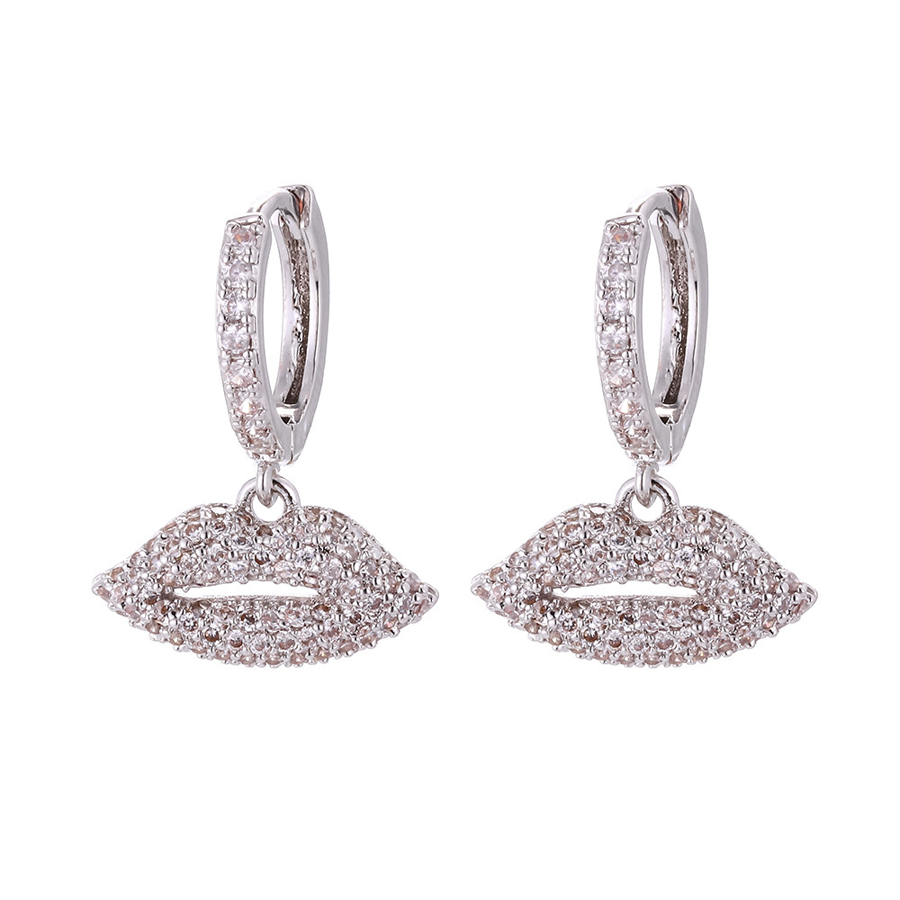 Fashion Geometric Diamond Copper Earrings