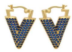 Gold-Dark Blue Zirconium
