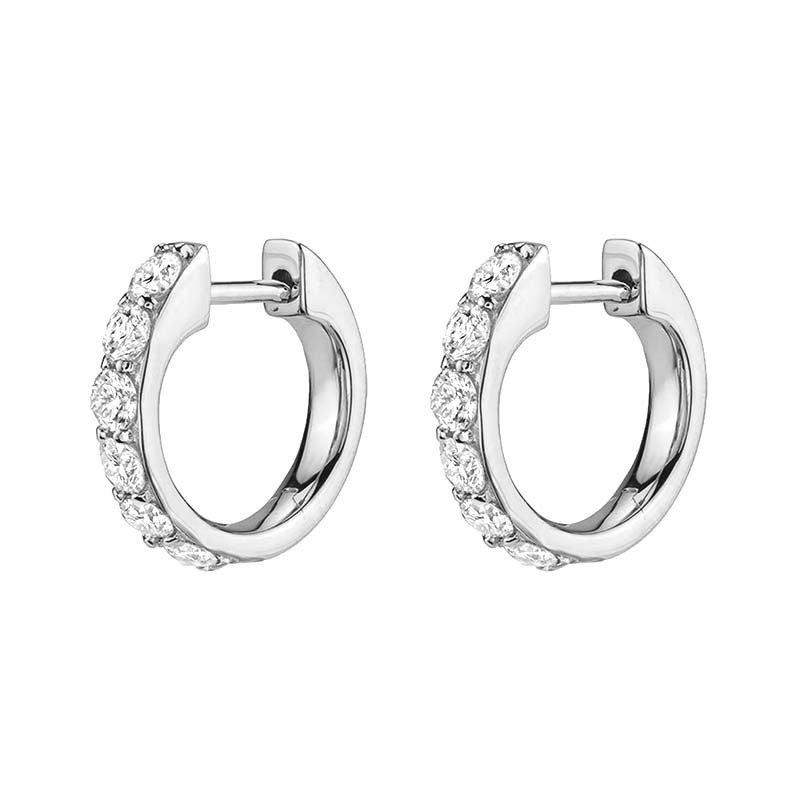 Simple Women's Zircon Earrings Clip-on Jewelry Accessories