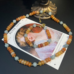 Gold Silk Jade Bracelet + Necklace