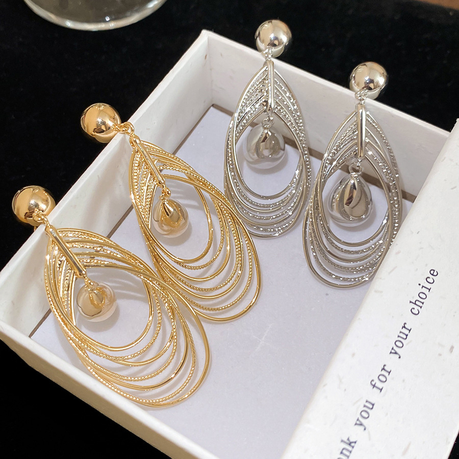 Copper Geometric Electroplating Imitation Gold  Simple Style Classic Style Drop Earrings