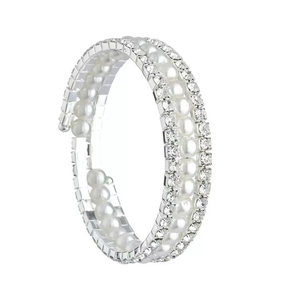 Elegant  Style Pearl Necklace Set Simple Fashionable Eight Piece Set Vintage Light Luxury Jewelry Accessories