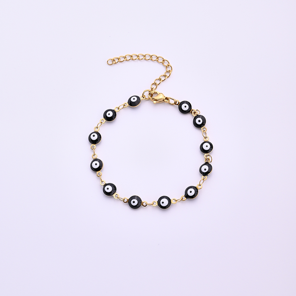 Ethnic Style Classic Style Artistic Eye 304 Stainless Steel Gold Plated Bracelets In Bulk