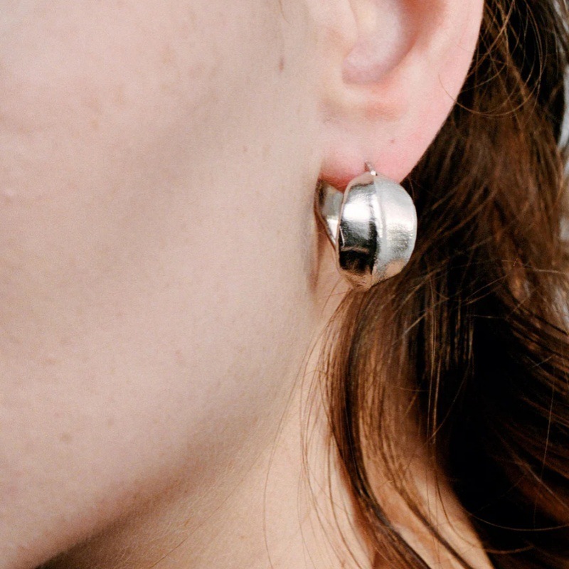 Minimalist Retro Matte Finish Earrings Fashionable Unique Design Summer New Arrival Luxury Style Women's Jewelry Accessories