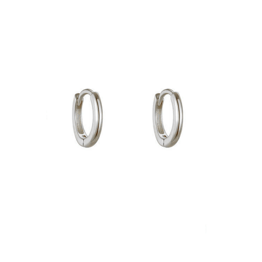 Minimalist Zircon Earrings Women's Set Simple Pierced Hoop Clip-on Earrings Jewelry Accessories