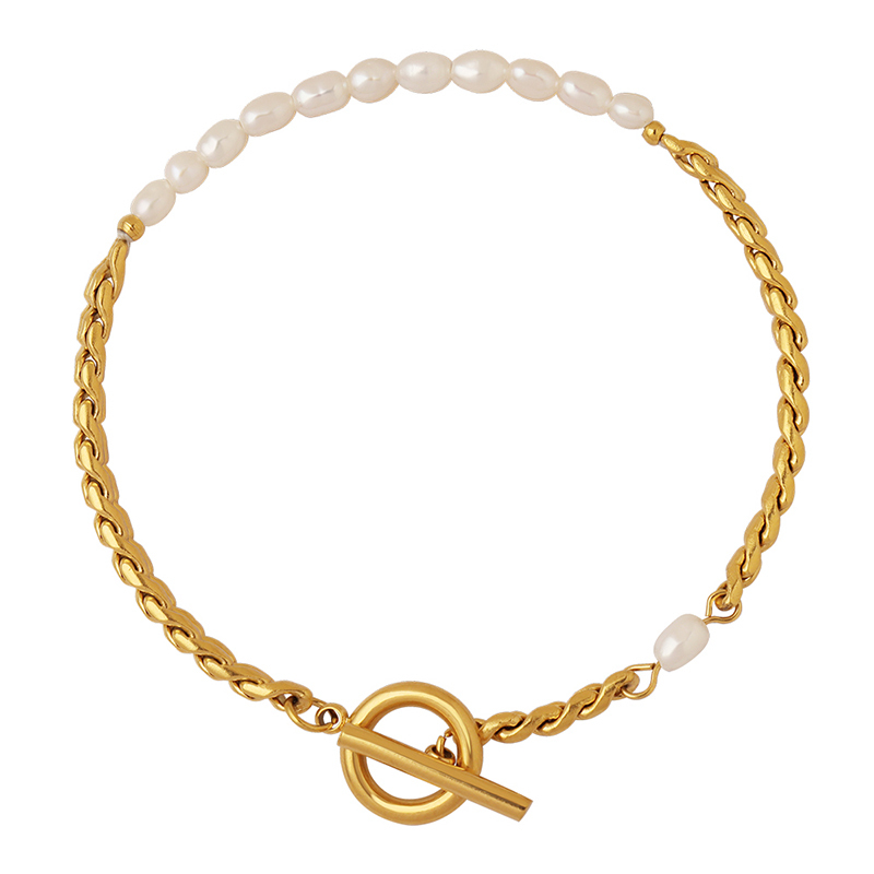 PVD Coated Real Gold Plated 18K Gold Geometric 304 Stainless Steel Classic Style Waterproof Non Tarnish 304 Stainless Steel Bracelets
