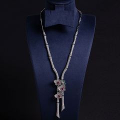 Red Two-piece Set on White Background