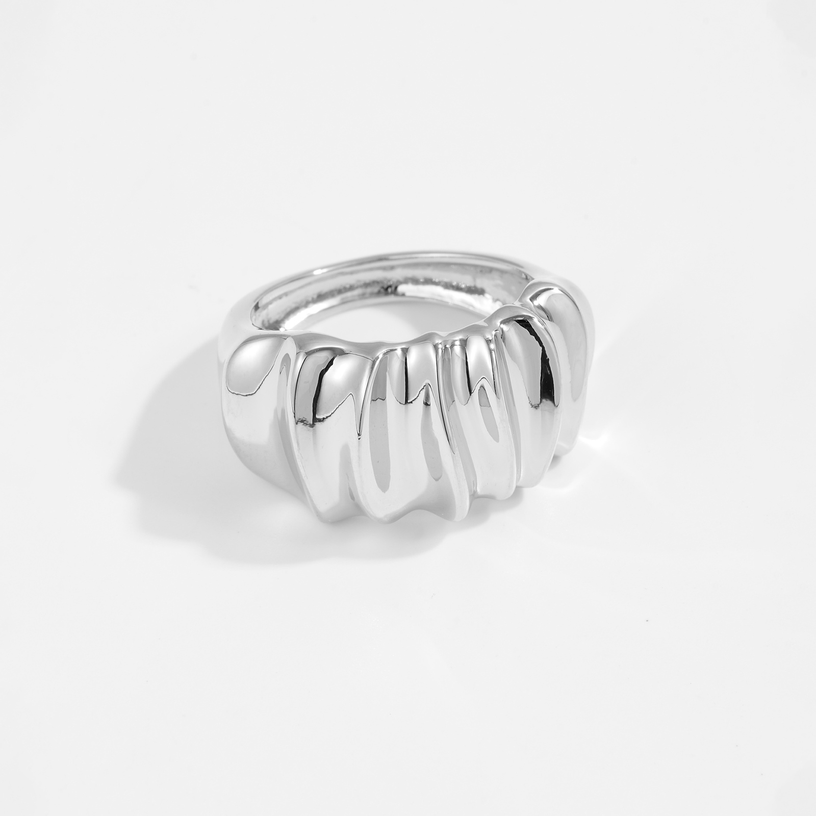Minimalist Versatile Design Copper Ring For Women  Fashion Trend Daily Versatile 2025 New Hot-Selling Index Finger Ring