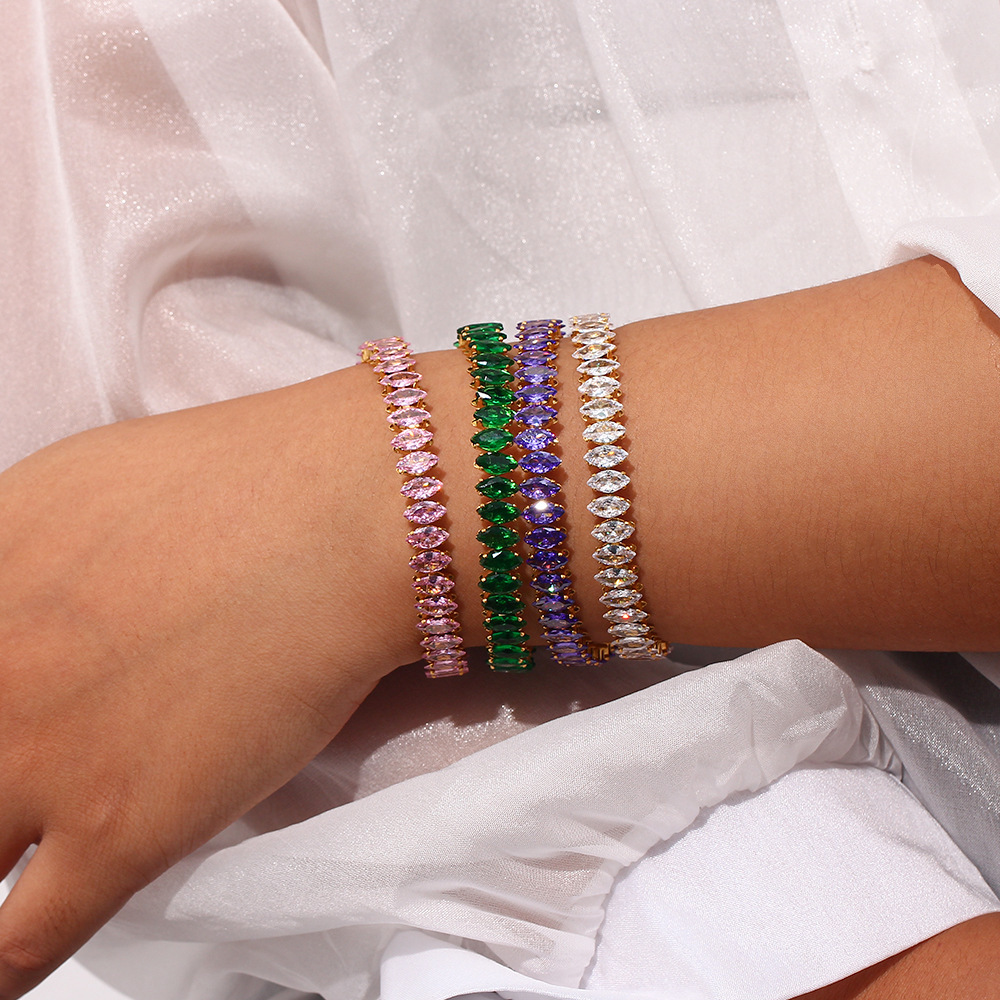 PVD Coated Real Gold Plated 18K Gold Solid Color 304 Stainless Steel Fashion Waterproof Non Tarnish Bangle