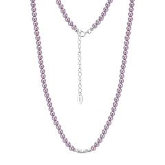 Silver Purple Shell Beads Approximate Weight: 9.7g