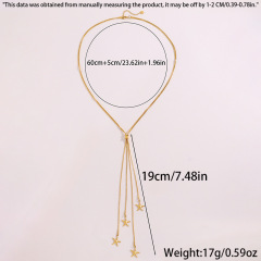 Gold Long Starfish Necklace