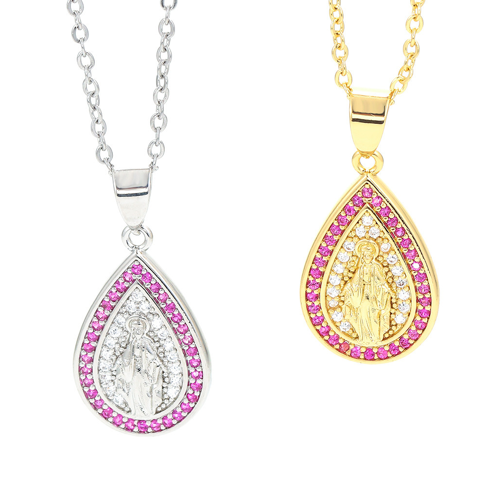 Wholesale Copper Gold-plated Jesus Pendant Necklace Nihaojewelry