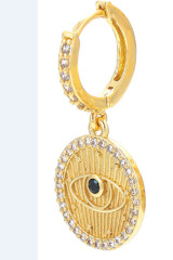 Gold-Circle with Diamond