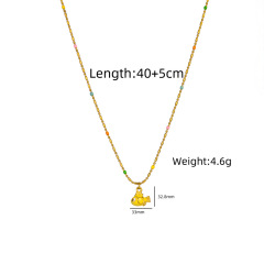 Yellow Fat Fish Necklace