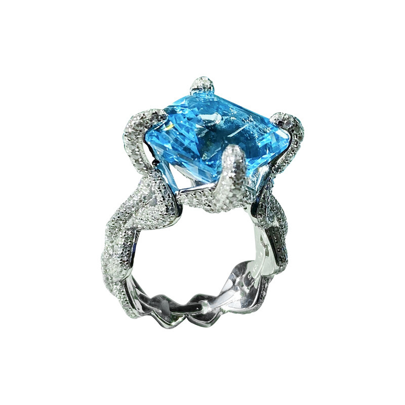 Wholesale Jewelry Ethnic Style Geometric Copper Artificial Gemstones Diamond