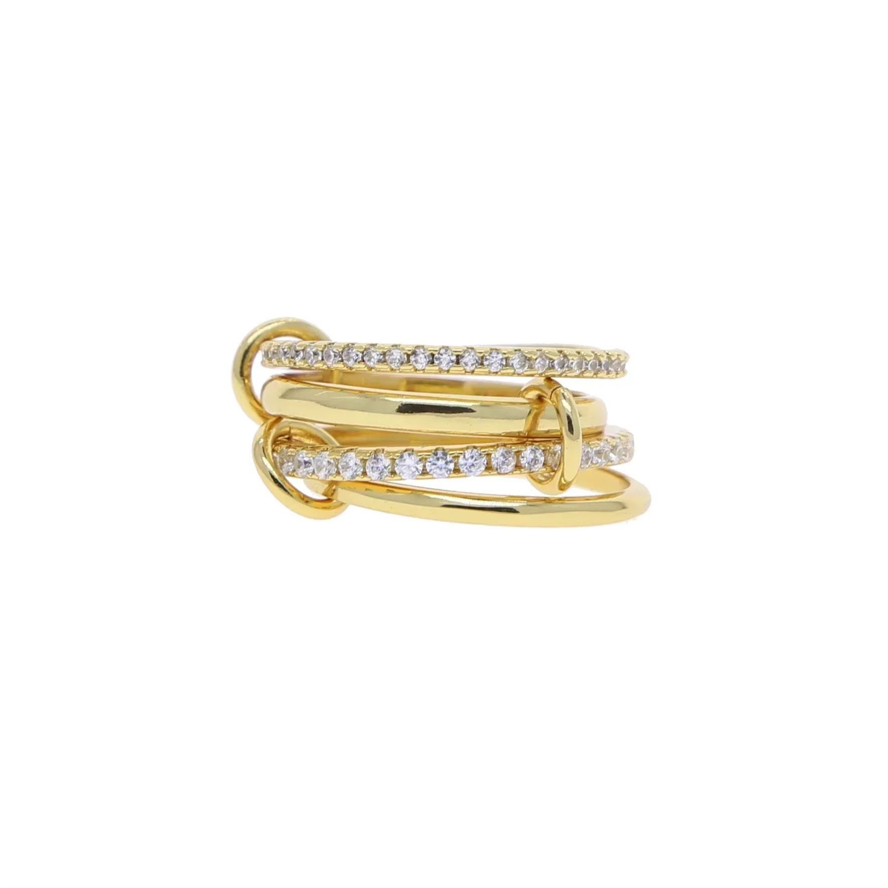 Wholesale Jewelry Classic Style Geometric 304 Stainless Steel Plating Rings